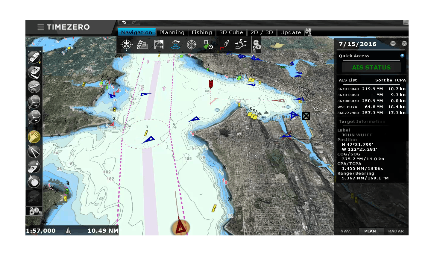 ECDIS, ECS 16
